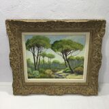 A. ledieu - oil on canvas saint raphael
