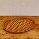 Vintage woven bamboo tray