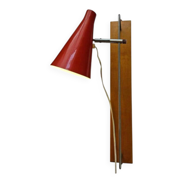 Rare lampe murale Midcentury Lidokov dans le style de Stilnovo, années 1960.
