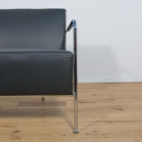 Swedish Leather Sofa and Armchair by Gunilla Allard for Lammhults, 1990s, Set of 2