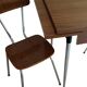 Table et 2 chaises en formica, années 60