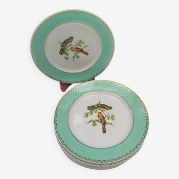 8 assiettes plates Badonviller