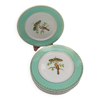 8 assiettes plates Badonviller