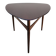 1960s Scandinavian tripod coffee table in teak