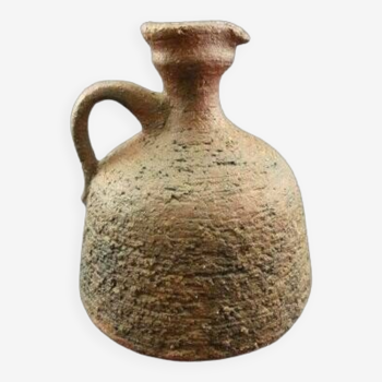 Gerhard Liebenthron, small brutalist pottery pitcher or vase