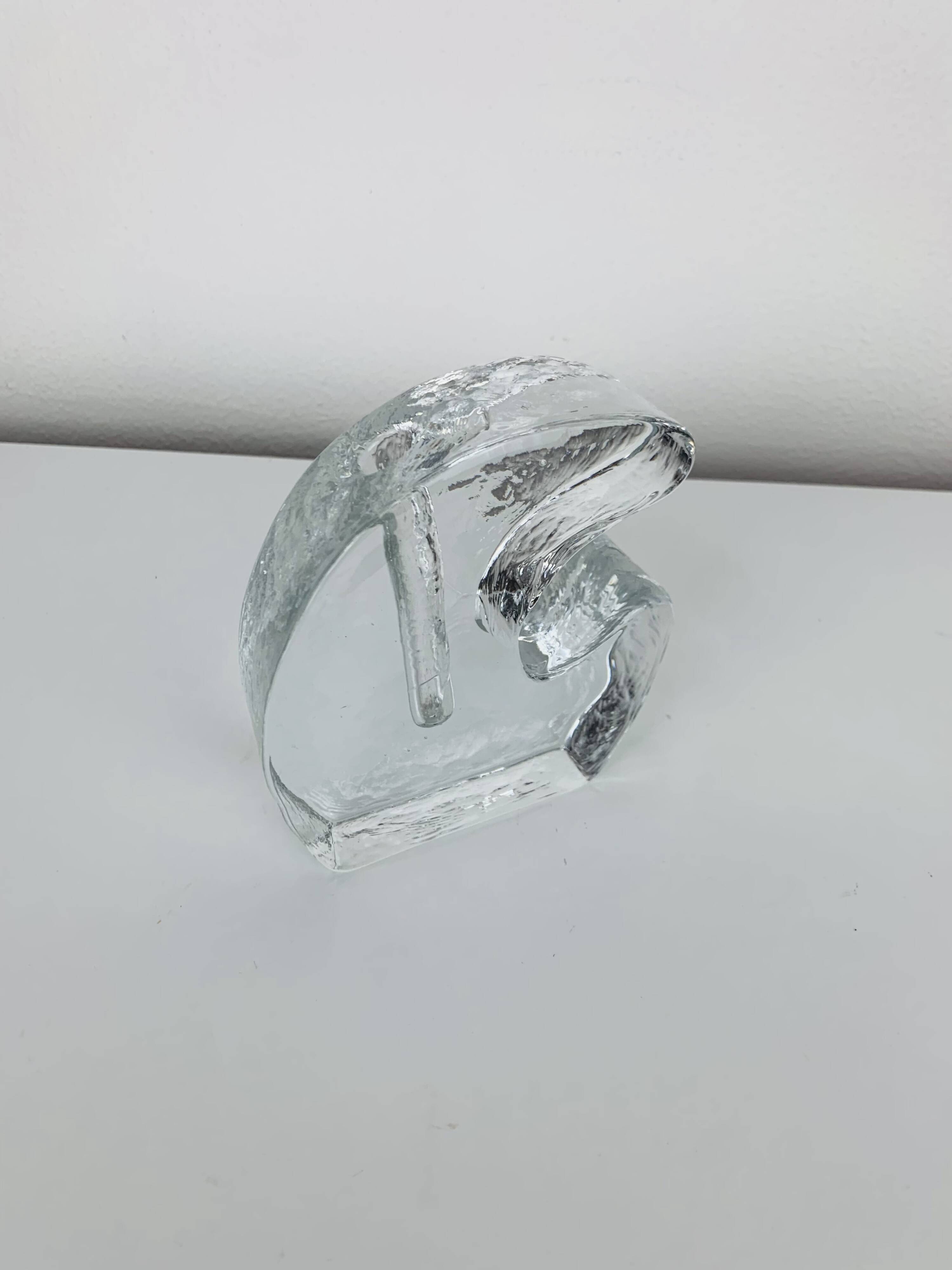 Vase soliflore en verre vintage
