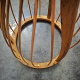 Former worker basket serving piece of professional furniture fruit wood support early 1900