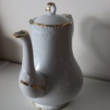 Théière Tharaud, porcelaine de Limoges, or fin