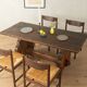 Striking brutalist solid wood table, circa 1970