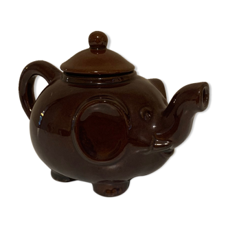 Brown elephant teapot