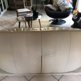 Ottoman 2-seater leather sofa