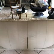 Canapé Ottoman 2 places en cuir