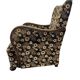 Vintage brown floral patterned cocktail chair/armchair