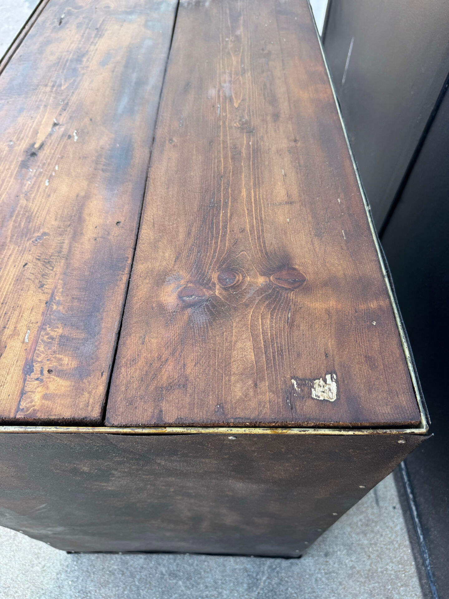 1940s iron and wood workshop furniture
