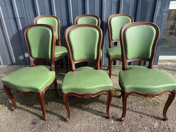 Six Chaises Classiques style néo- louis XV
