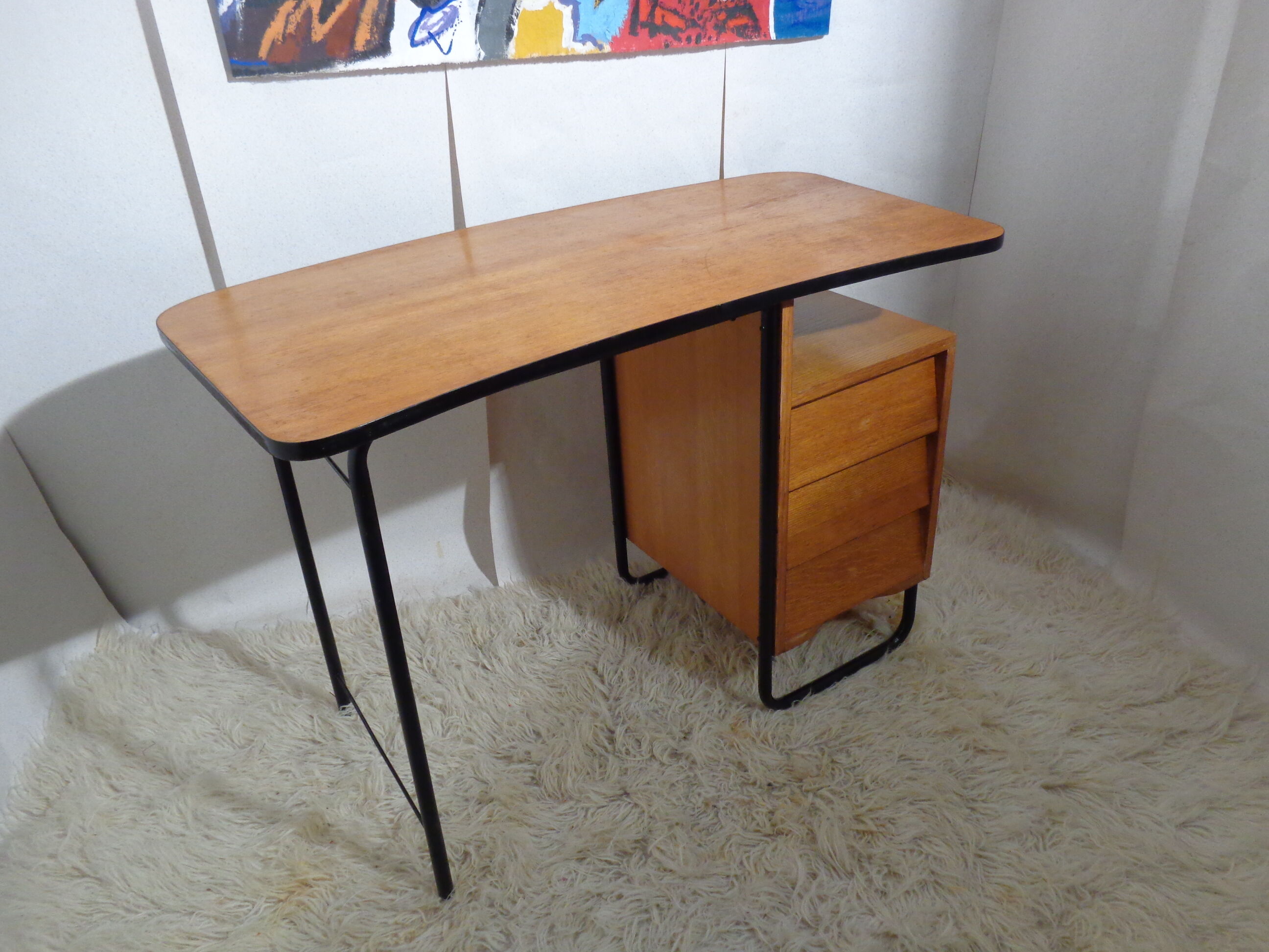 Vintage desk of the bean shaped tray 50