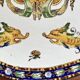 Lentil plate dish Gien Renaissance white background XIX