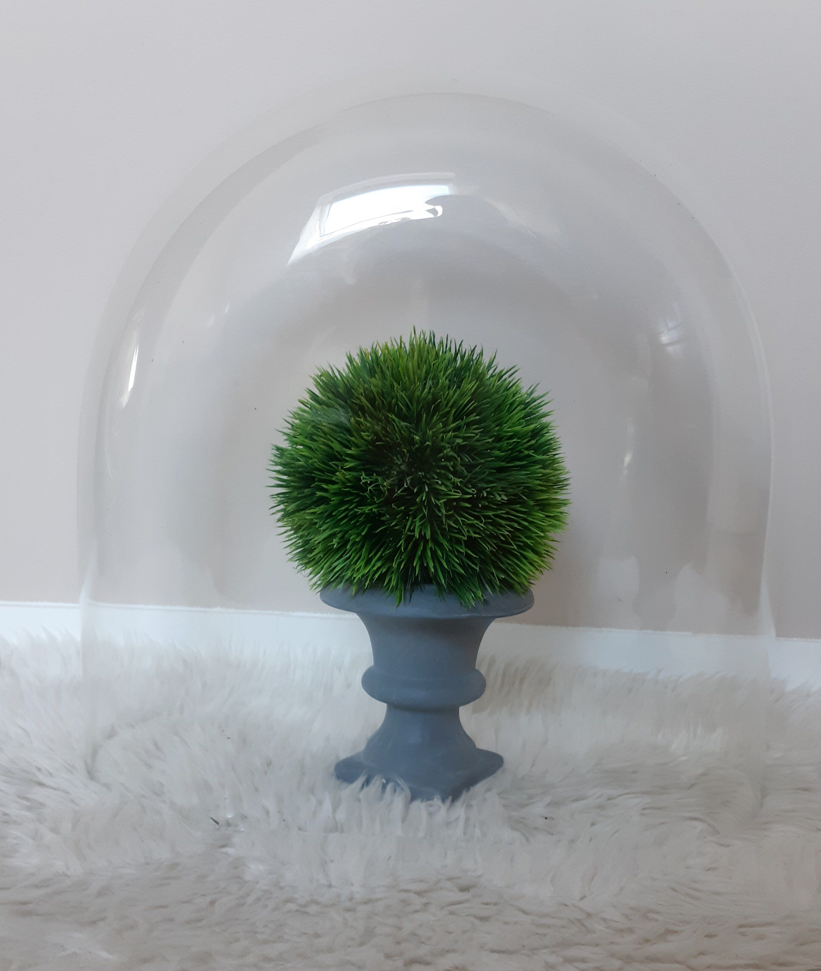 Glass globe of bride