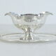 Victor Saglier gravy boat in silver metal