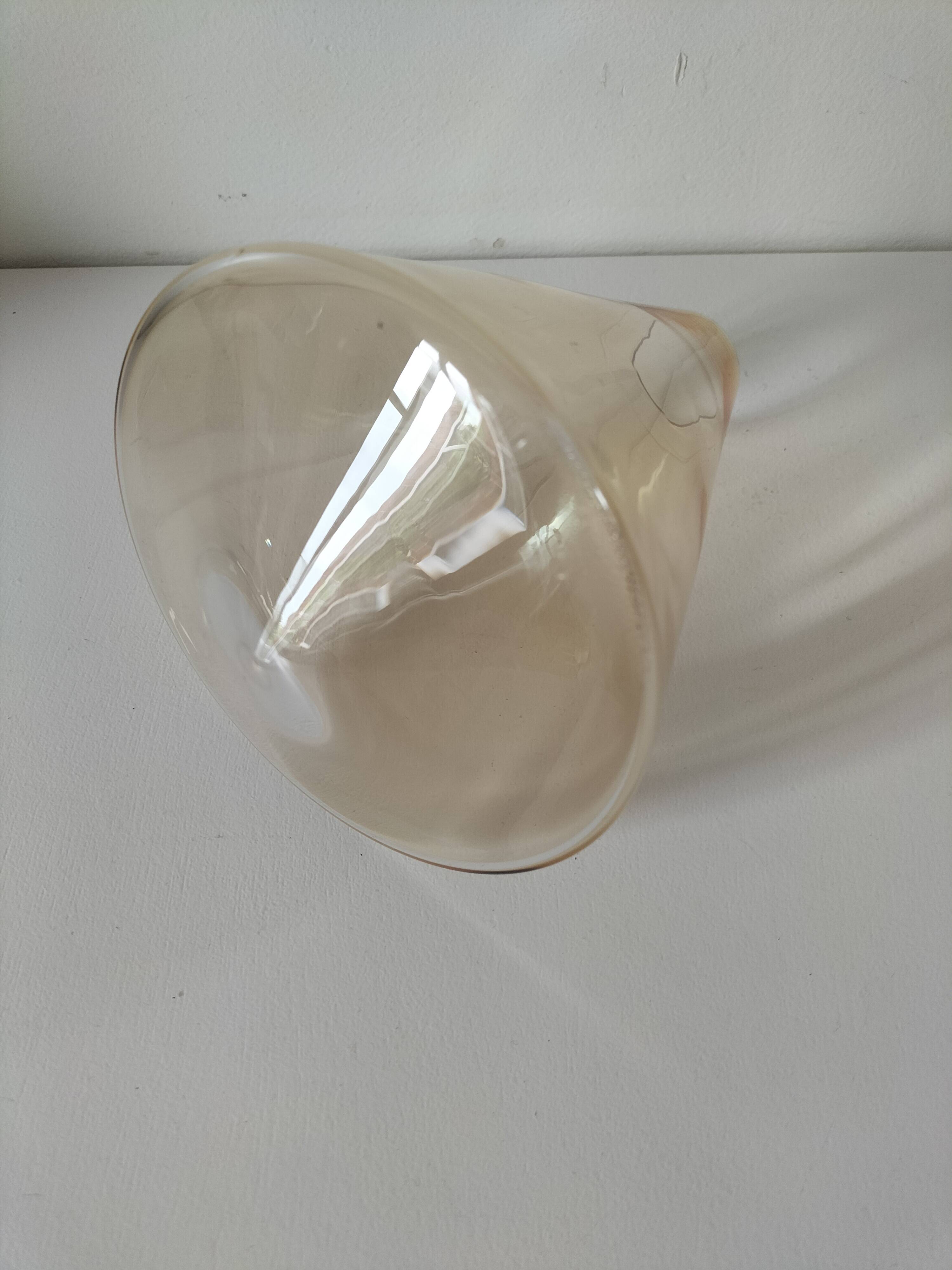 Amber fairy vase by Guy Degrenne