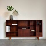 Big vintage Danish bookcase teak