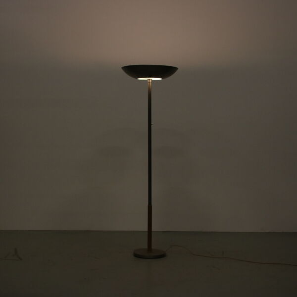 Lampadaire Uplighter des années 1930 des Pays-Bas