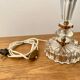 Art deco crystal blade base Val St Lambert Belgium glass & mirror