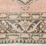3x12 Pink & Brown Madallion Pattern Persian Runner Rug, 79x382Cm