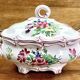 Luneville vegetable soup tureen, street lamp model