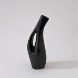 Lillemor Mannerheim Pichet/Vase sculptural moderniste noir