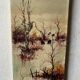 Tableau huile sur toile vintage
