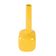 Yellow ceramic vase, Italian design, 1970s, made in Italy