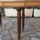 Round table 6 feet 3 solid walnut extensions