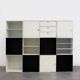 Vintage modular Palaset Palanox storage cabinet from Treston Oy