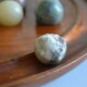 Solitaire game in exotic wood and semi-precious stones