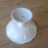 White earthenware compote dish