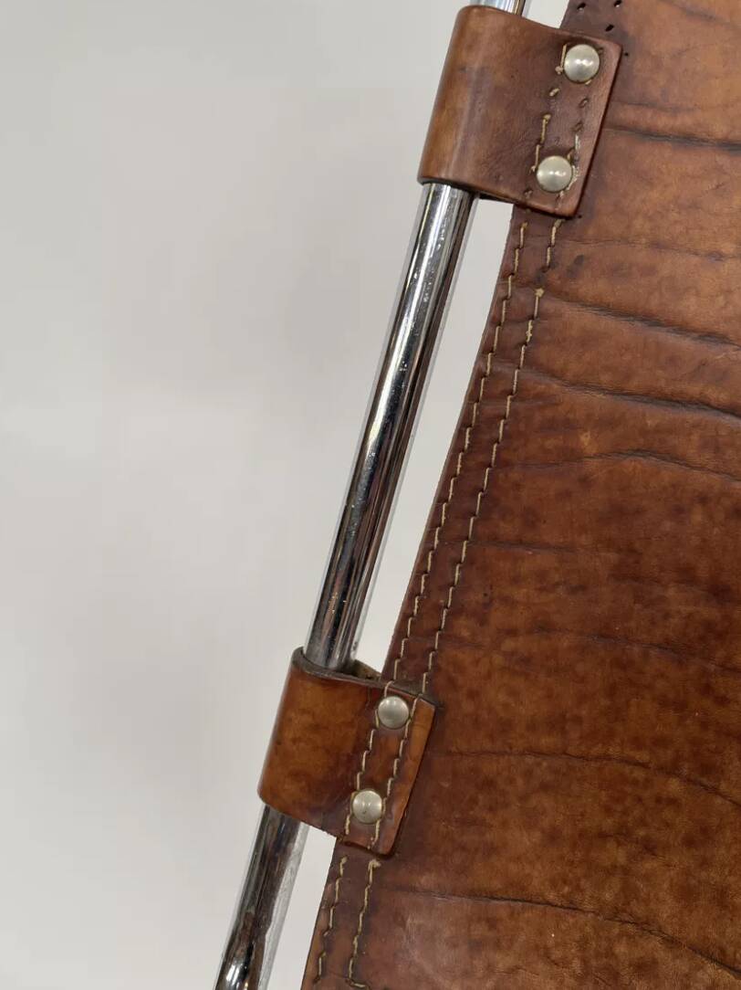 Mid Century Dal Vera Les Arcs Cognac Chair Design