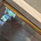 Painted glass bookcase