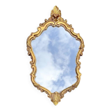 Large rococo mirror in gilded plaster – circa 1950