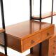 Modular storage unit and teak bookcase. Italy, 60s