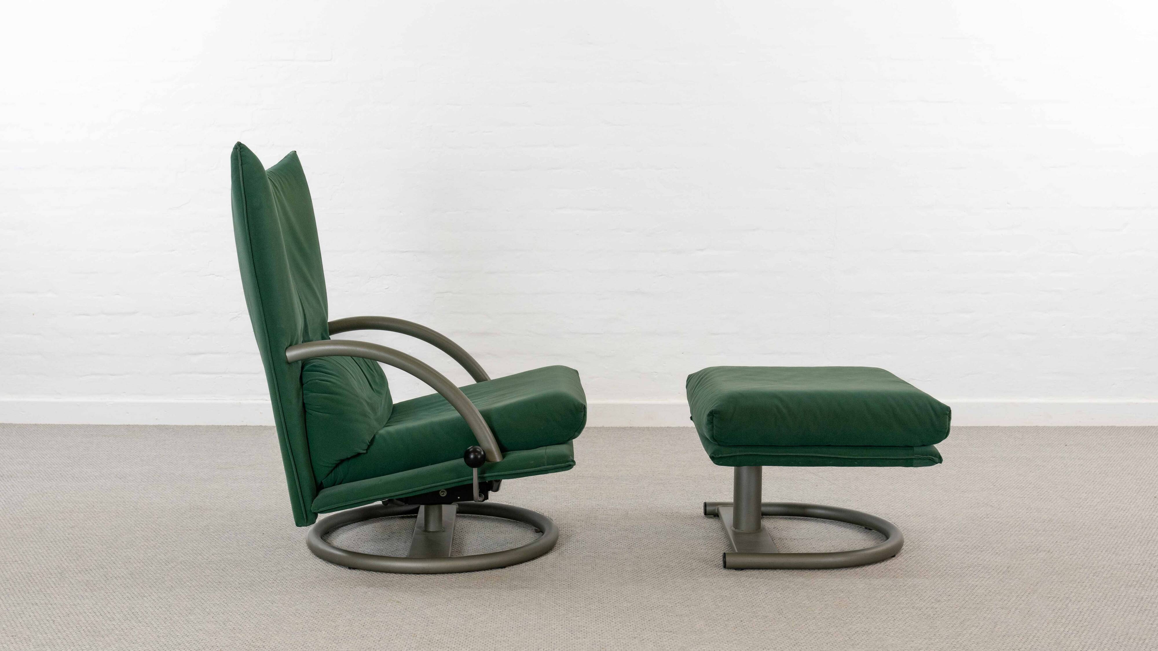 Torino Armchair and Stool 418 by Rolf Benz/BMP, 90s