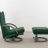 Torino Armchair and Stool 418 by Rolf Benz/BMP, 90s