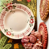 Plat rond Sarreguemine Digoin collection Gastille