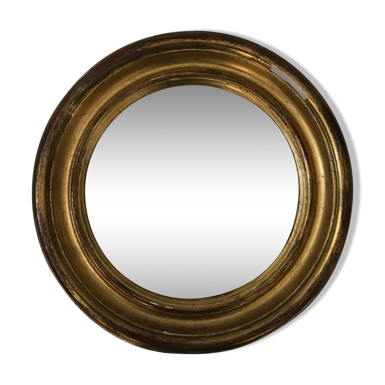 Old golden witch mirror - 26cm