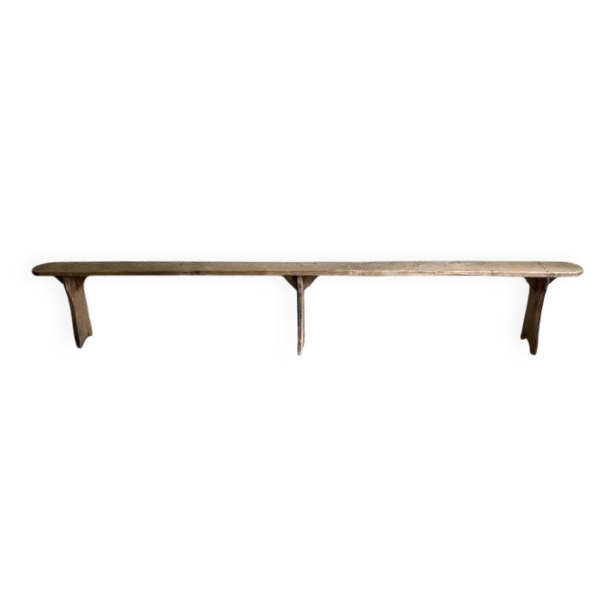 Banc de ferme ancien en bois, rénové