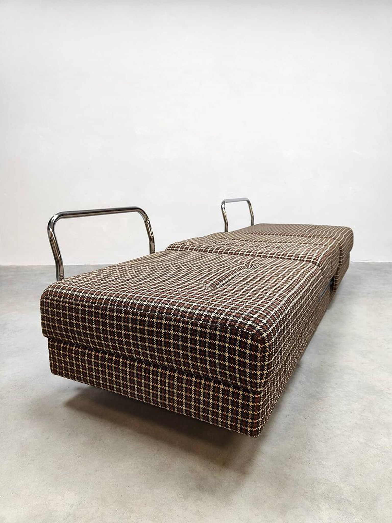 Vintage Swedish convertible sofa lounge chairs in table & daybed