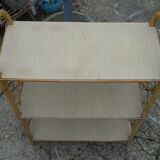 Rattan standing shelf 60s