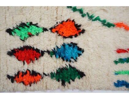 Colorful Berber carpet 242 x 138cm