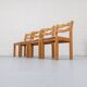 Ensemble de 8 chaises de salle à manger en acier de Korup des années 1960.