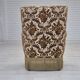 1960s, Danish highback armchair, furniture velour fabric, ash wood.